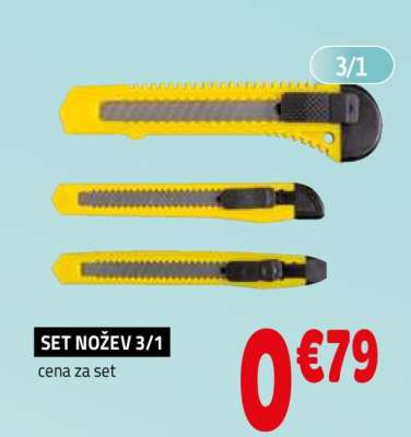 SET NOŽEV 3/1