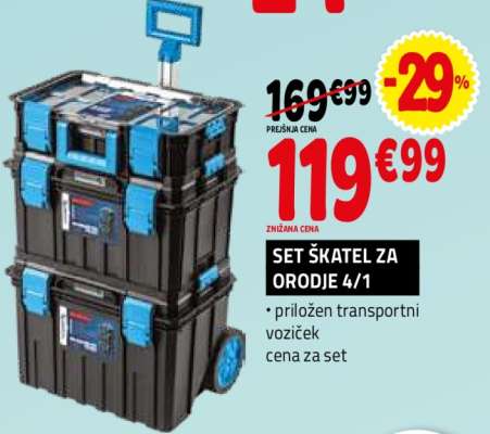 SET ŠKATEL ZA ORODJE 4/1