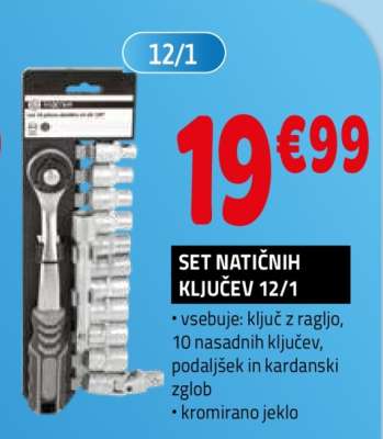 SET NATIČNIH KLJUČEV 12/1