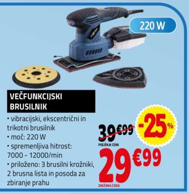 VEČFUNKCIJSKI BRUSILNIK