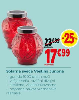 SOLARNA SVEČA VESTINA JUNONA