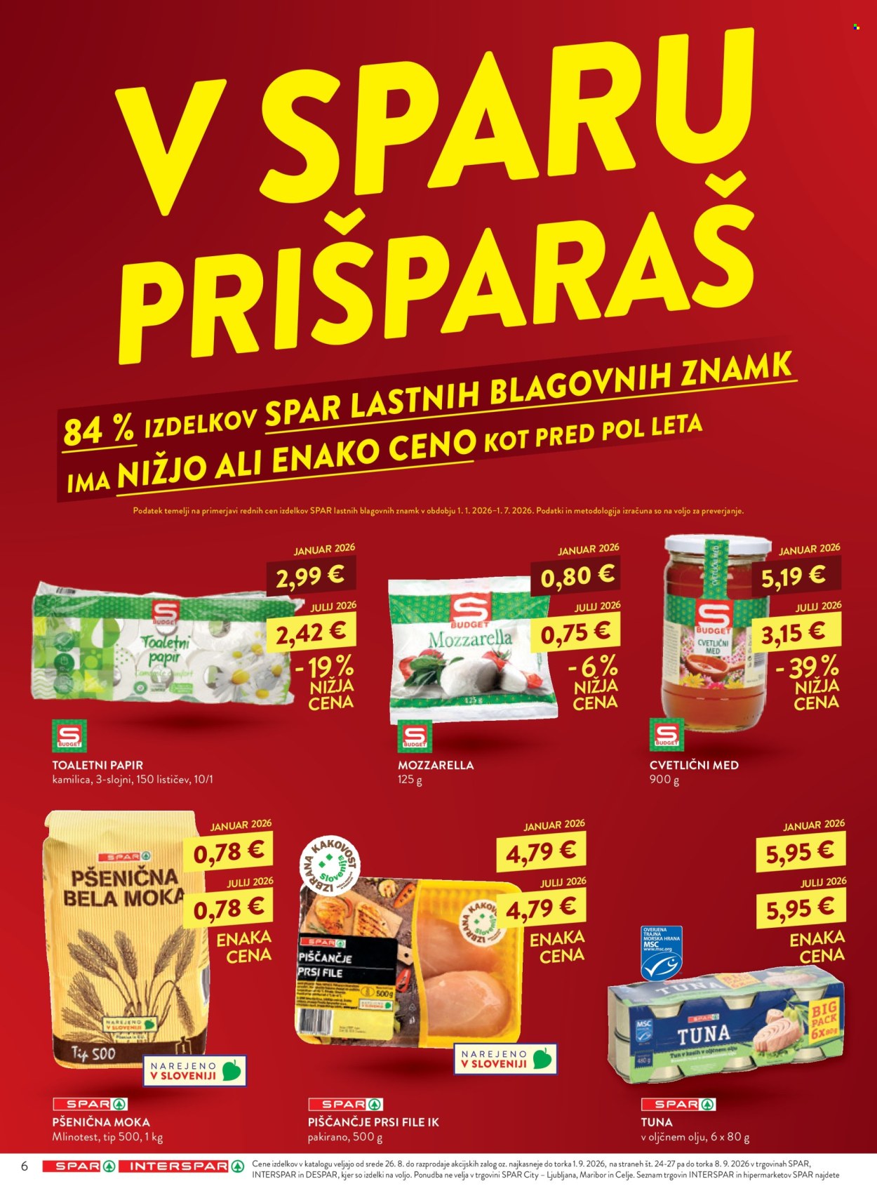 SPAR katalog - 26.8.2026 - 8.9.2026. Stran 6