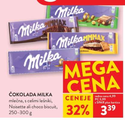 ČOKOLADA MILKA