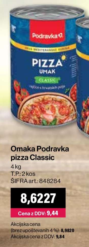Omaka Podravka pizza Classic