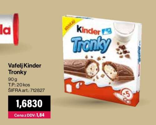 Vafelj Kinder Tronky
