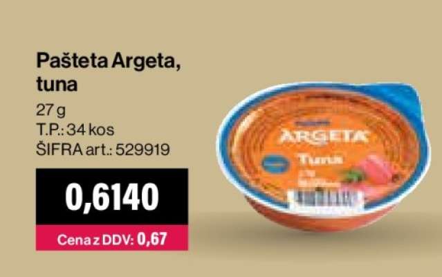 Pašteta Argeta Tuna