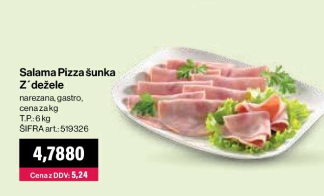 Salama Pizza šunka Z´dežele