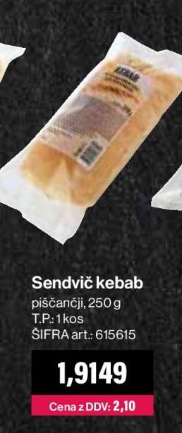 SENDVIČ KEBAB