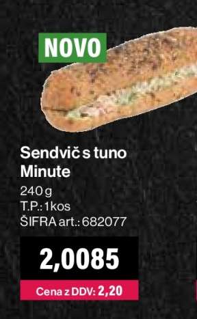 Sendvič s tuno Minute