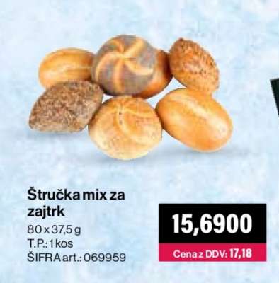 Štručka mix za zajtrk