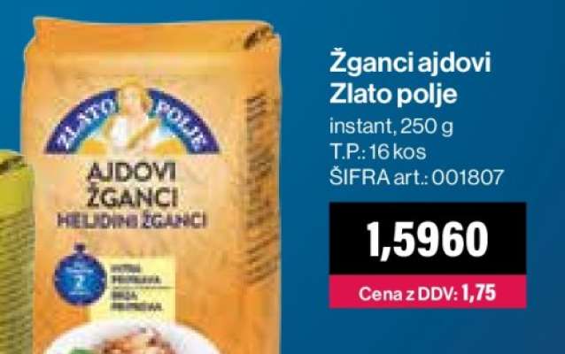 Žganci ajdovi Zlato polje