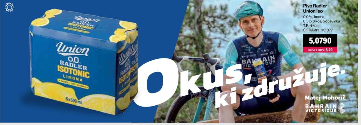 Pivo Radler Union Iso