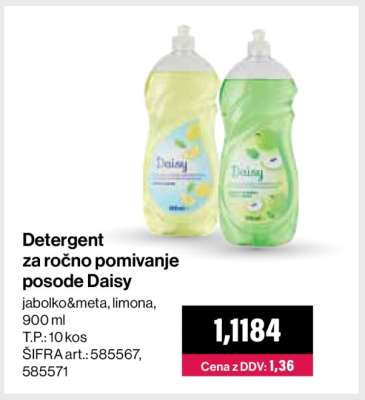 Detergent za ročno pomivanje posode Daisy