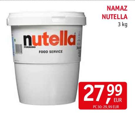 NAMAZ NUTELLA 3 kg