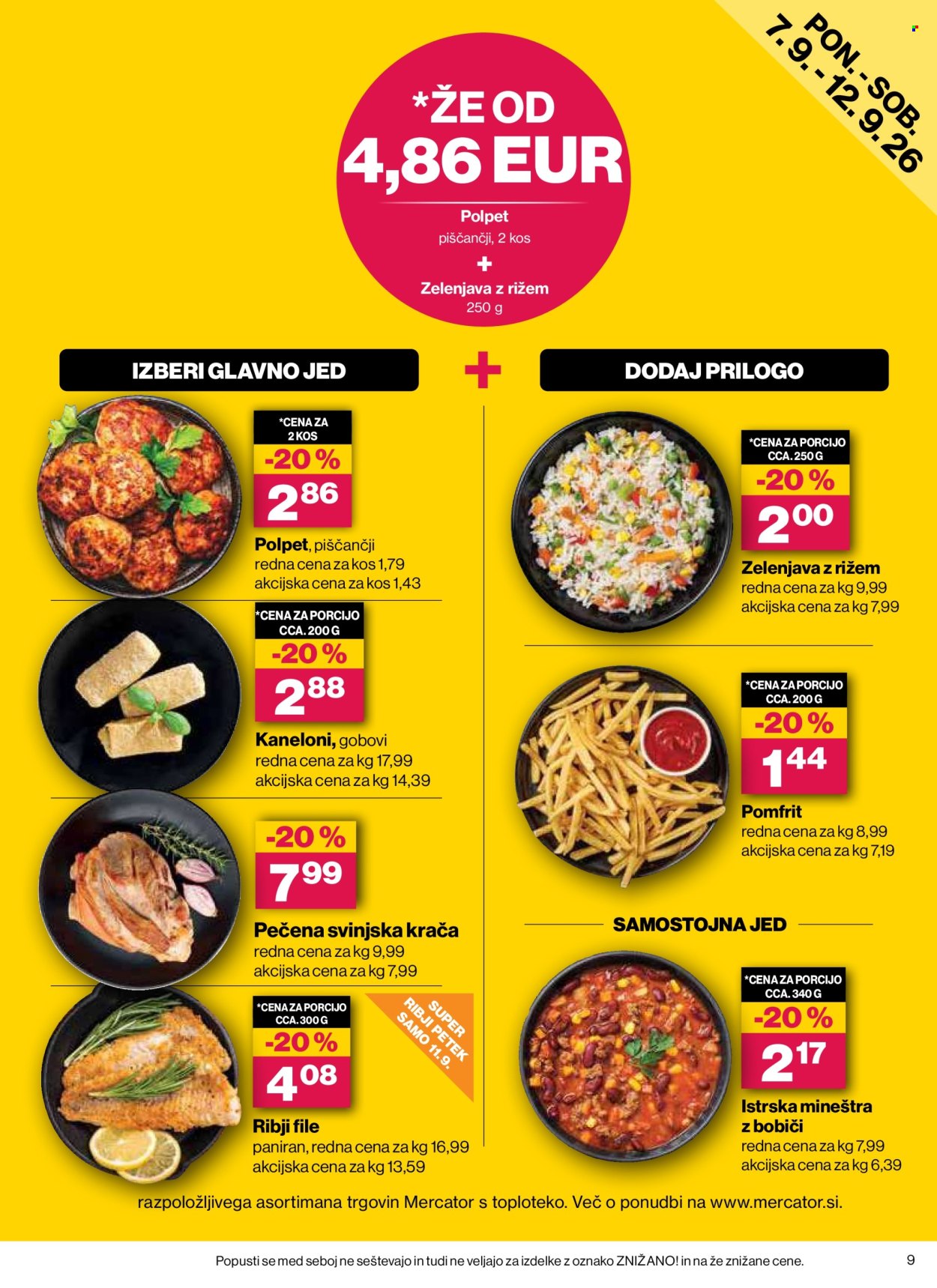 Mercator katalog - 3.9.2026 - 9.9.2026. Stran 9