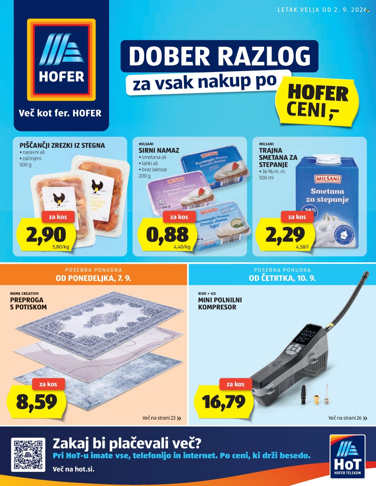 Hofer katalog - 2.9.2026 - 10.9.2026. Stran 1
