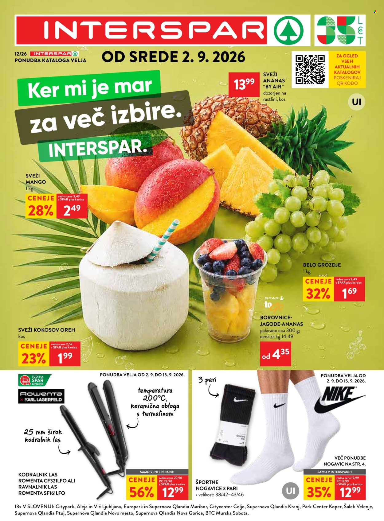 INTERSPAR katalog - 2.9.2026 - 15.9.2026. Stran 1