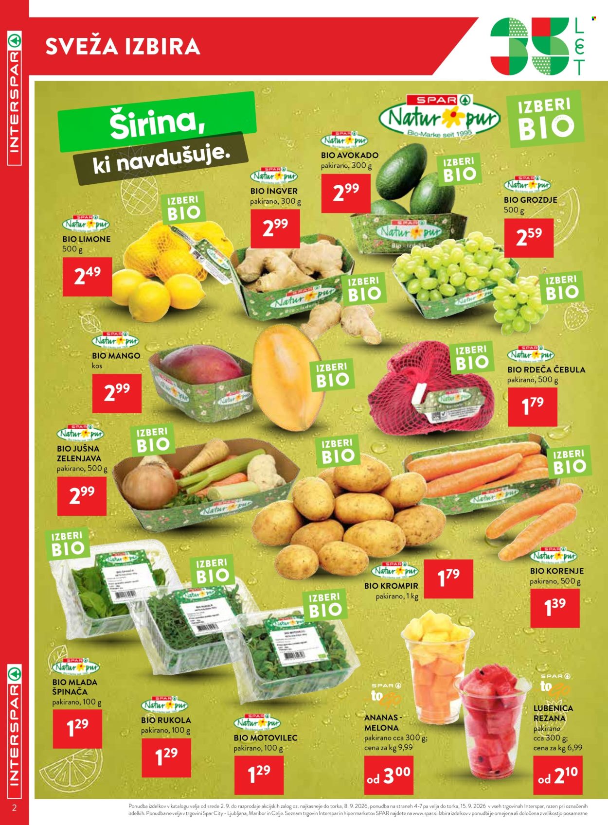 INTERSPAR katalog - 2.9.2026 - 15.9.2026. Stran 2