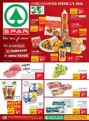 SPAR katalog - 2.9.2026 - 8.9.2026.