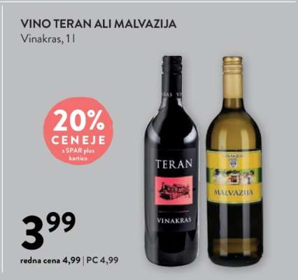 VINO TERAN ALI MALVAZIJA