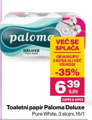 TOALETNI PAPIR PALOMA DELUXE