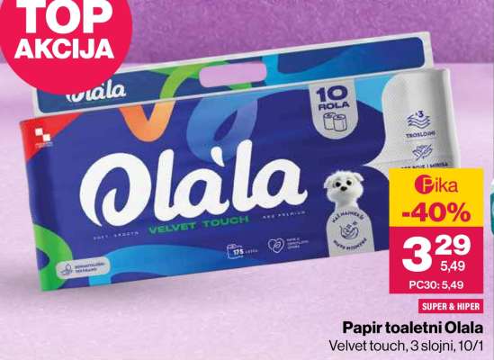 Papir toaletni Olala