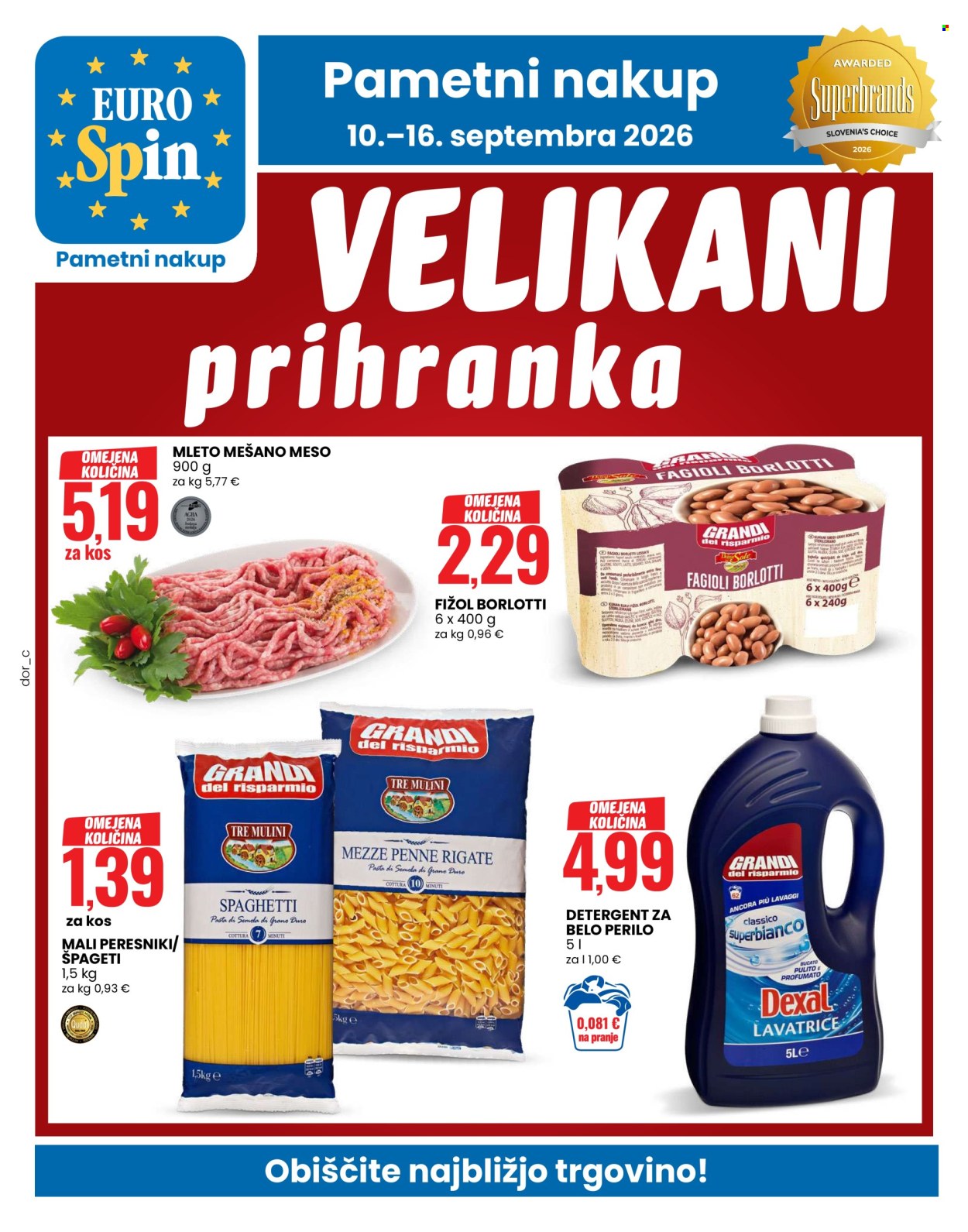 EuroSpin katalog - 10.9.2026 - 16.9.2026. Stran 1