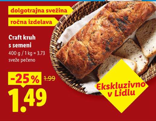 Craft kruh s semeni