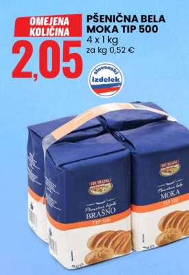 PŠENIČNA BELA MOKA TIP 500