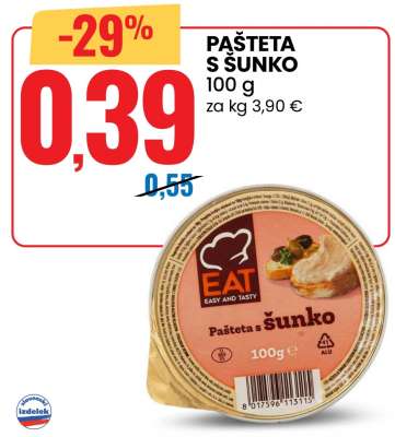 PAŠTETA S ŠUNKO