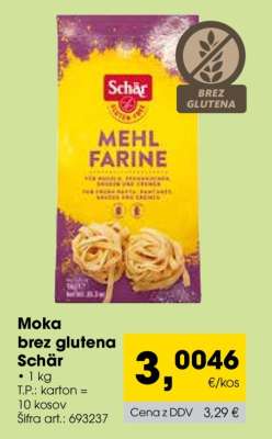 Moka brez glutena Schär