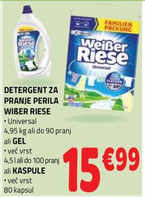 Detergent za pranje perila Weisser Riese