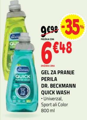 GEL ZA PRANJE PERILA DR. BECKMANN QUICK WASH