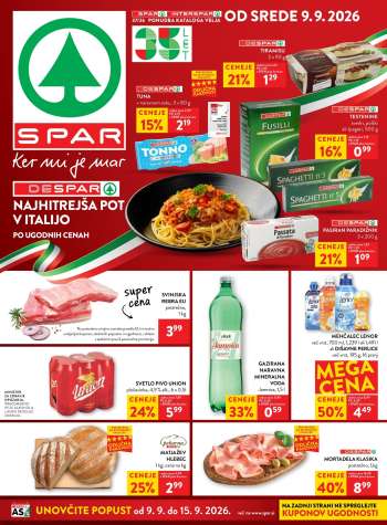 SPAR katalog - 9.9.2026 - 15.9.2026.