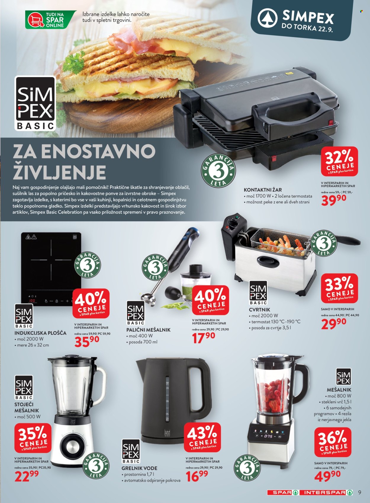 SPAR katalog - 9.9.2026 - 22.9.2026. Stran 9