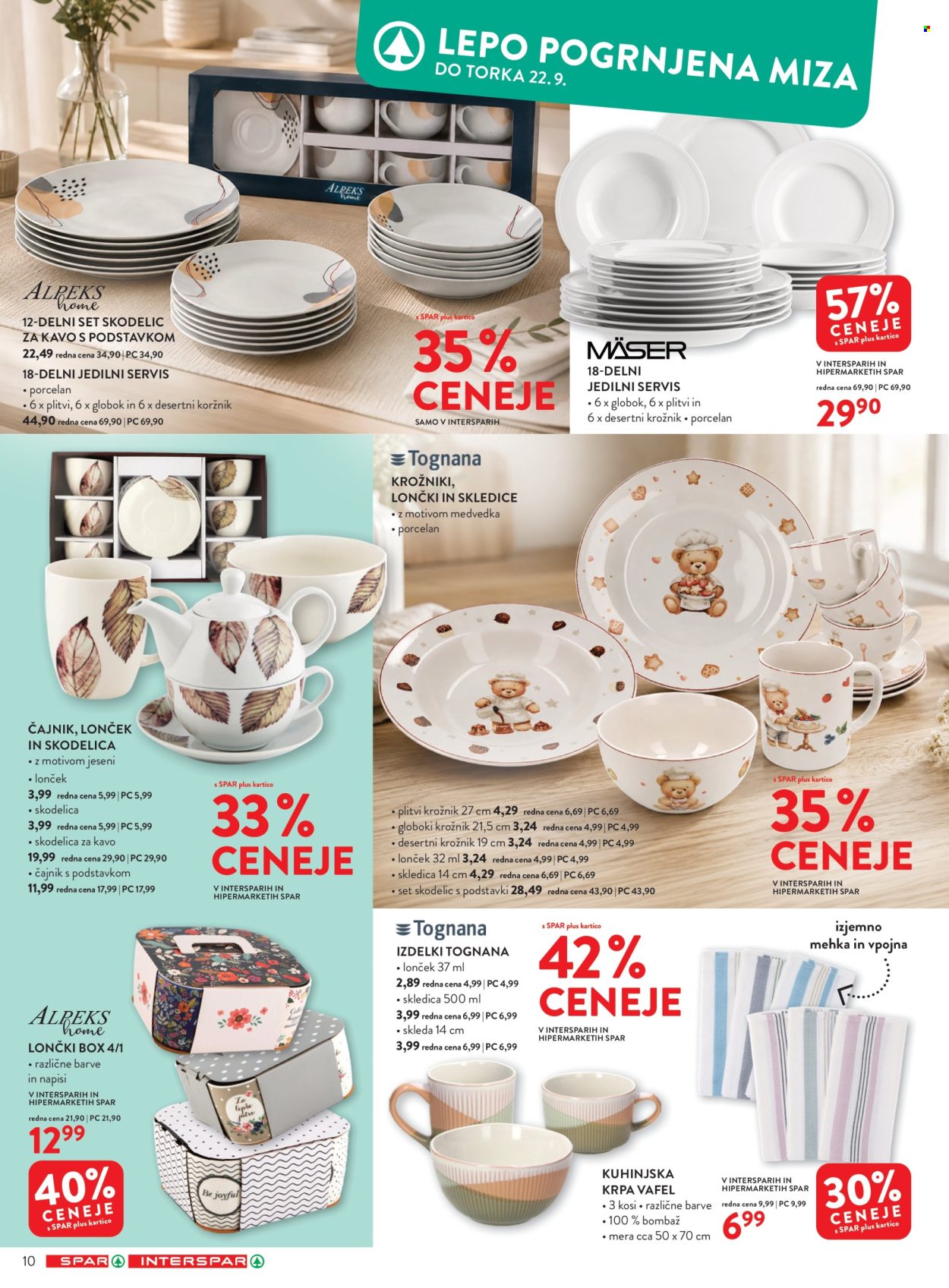 SPAR katalog - 9.9.2026 - 22.9.2026. Stran 10