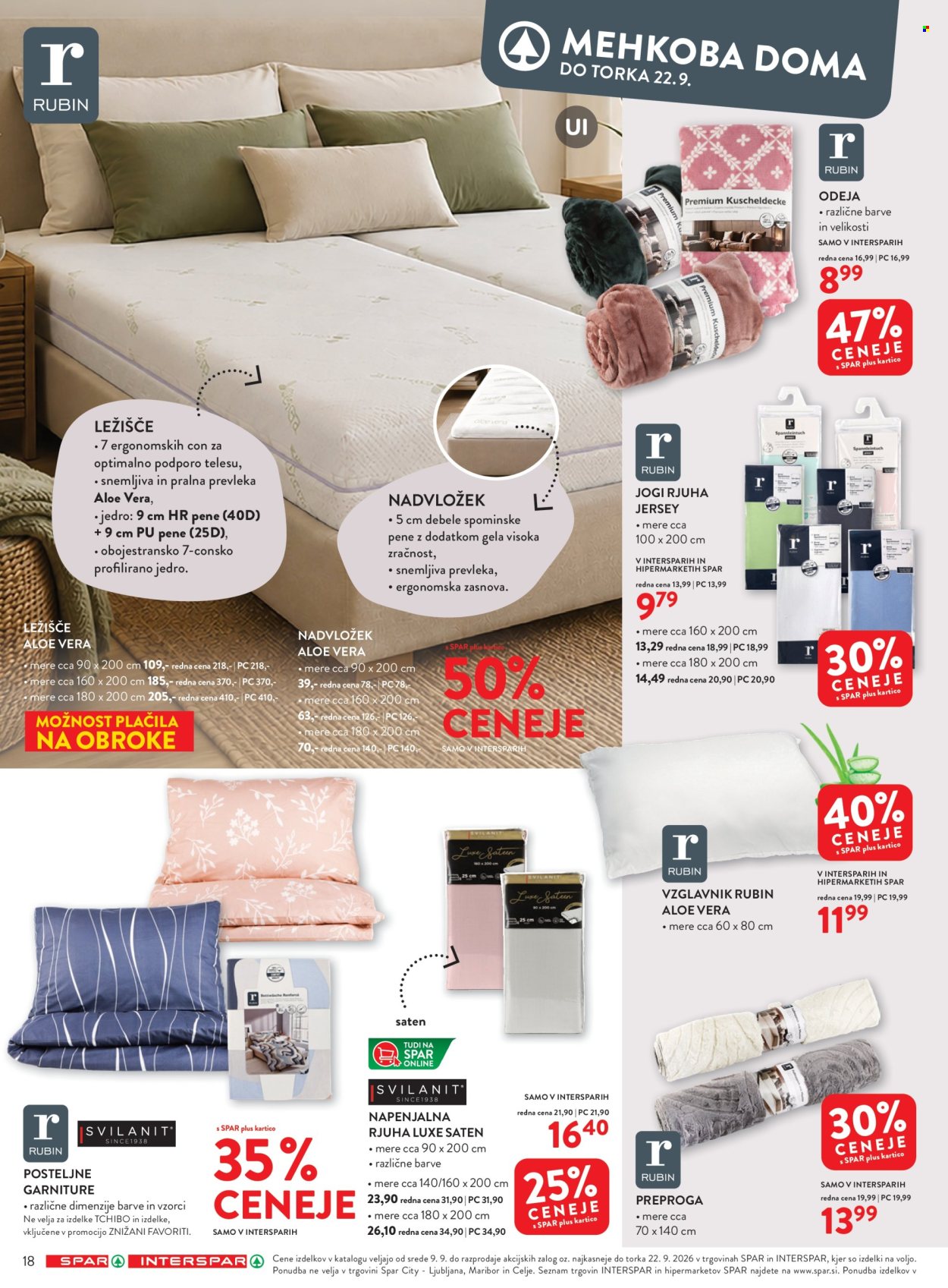 SPAR katalog - 9.9.2026 - 22.9.2026. Stran 18