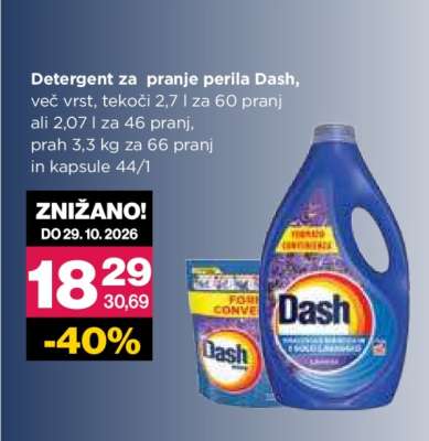 DETERGENT ZA PRANJE PERILA DASH