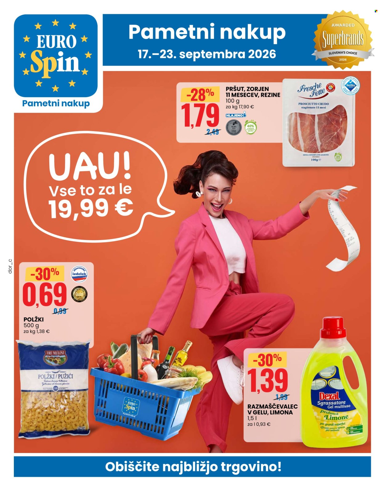 EuroSpin katalog - 17.9.2026 - 23.9.2026. Stran 1