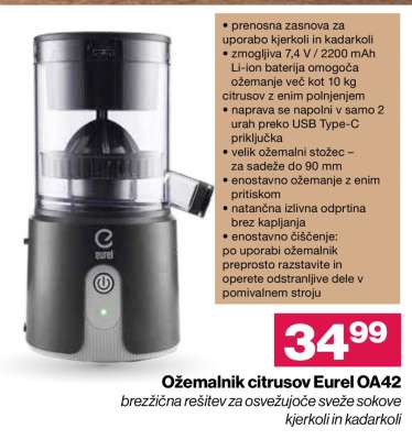 Ožemalnik citrusov Eurel OA42