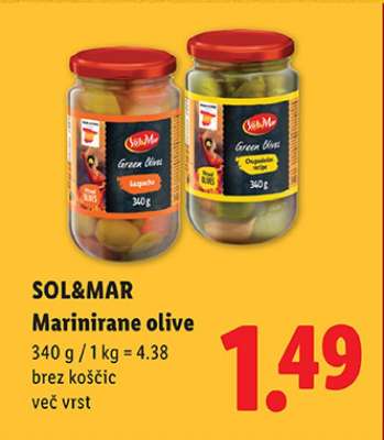 SOL&MAR Marinirane olive