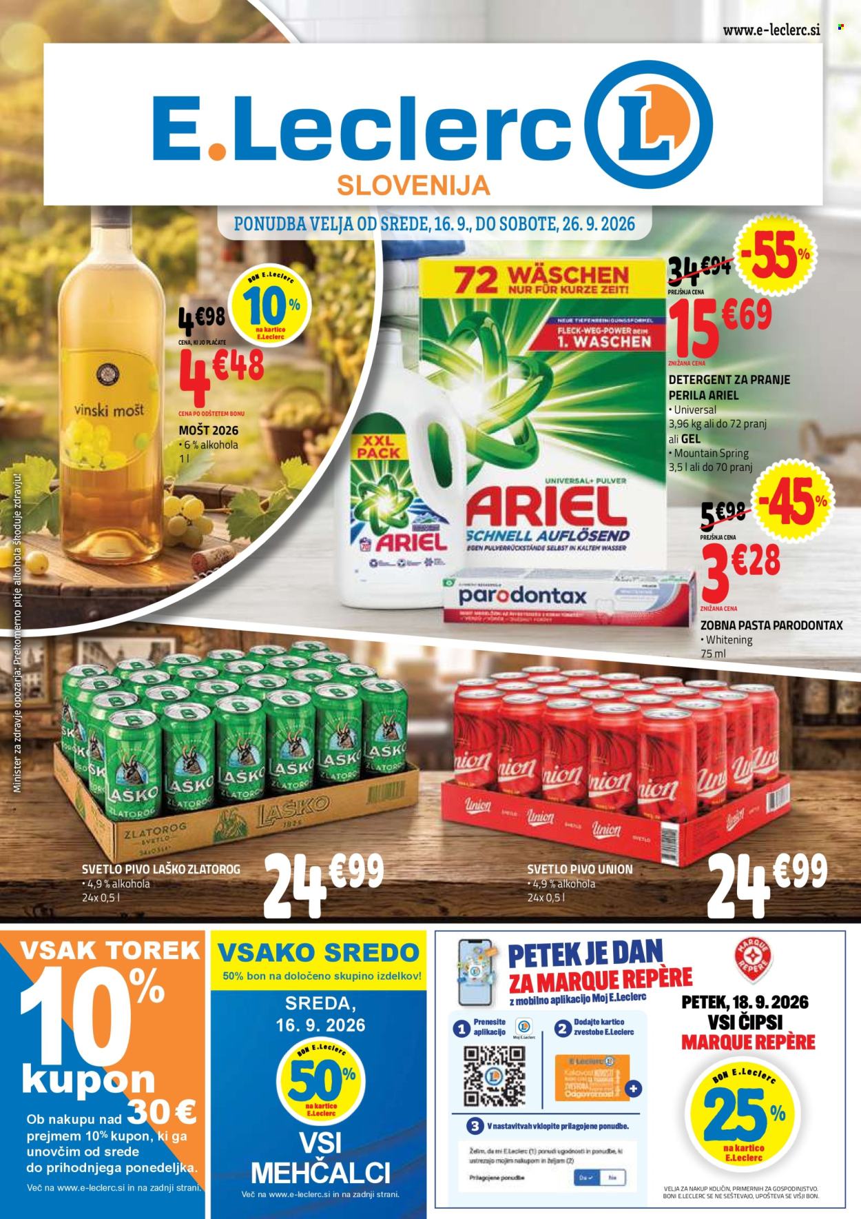 E.Leclerc katalog - 16.9.2026 - 26.9.2026. Stran 1