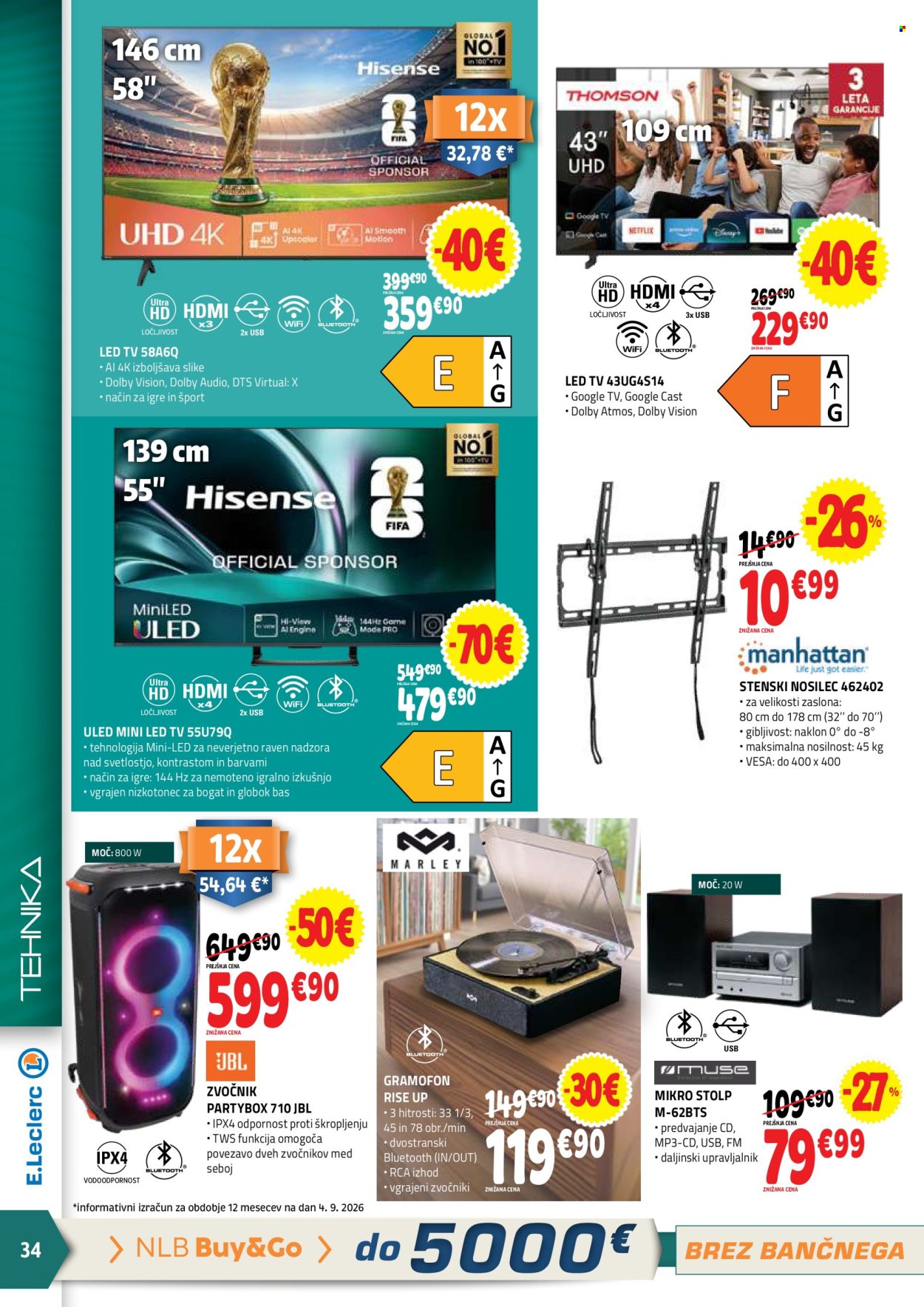 E.Leclerc katalog - 16.9.2026 - 26.9.2026. Stran 34