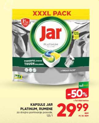 KAPSULE JAR Platinum rumene