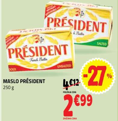 MASLO PRÉSIDENT