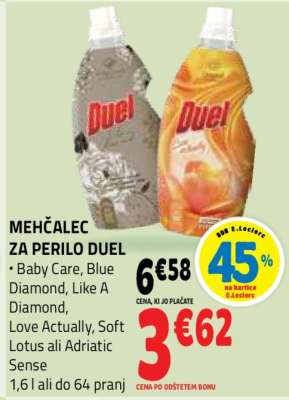 MEHČALEC ZA PERILO DUEL
