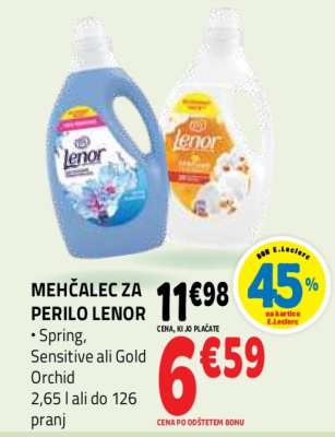 MEHČALEC ZA PERILO LENOR