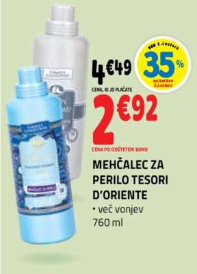 MEHČALEC ZA PERILO TESORI D'ORIENTE