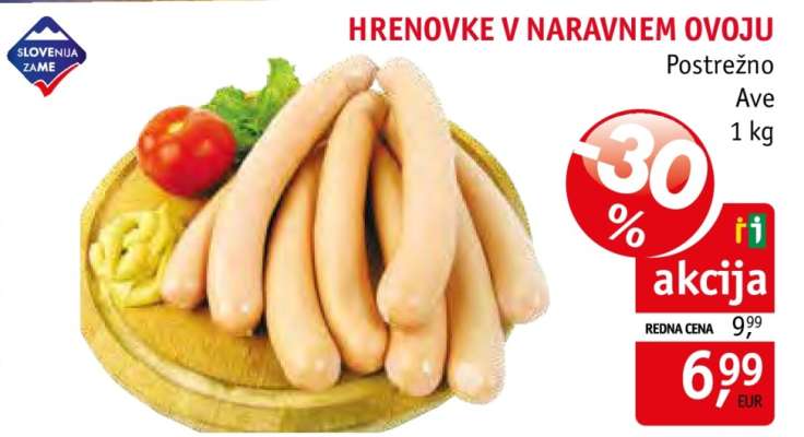 HRENOVKE V NARAVNEM OVOJU