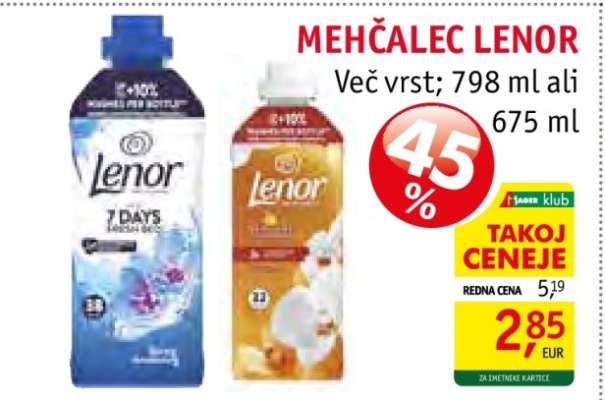 MEHČALEC LENOR